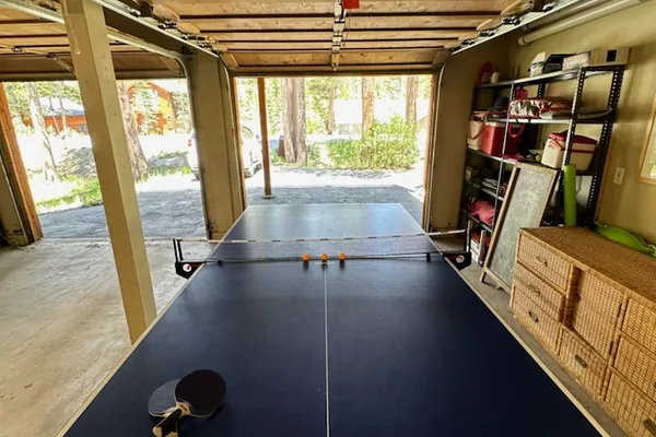 Ping Pong Table at Tahoe Donner Creek Side Retreat with Hot Tub