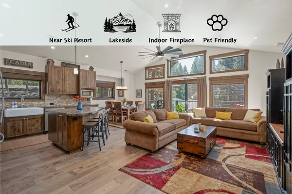 Open Concept- Kings Bear Cabin
