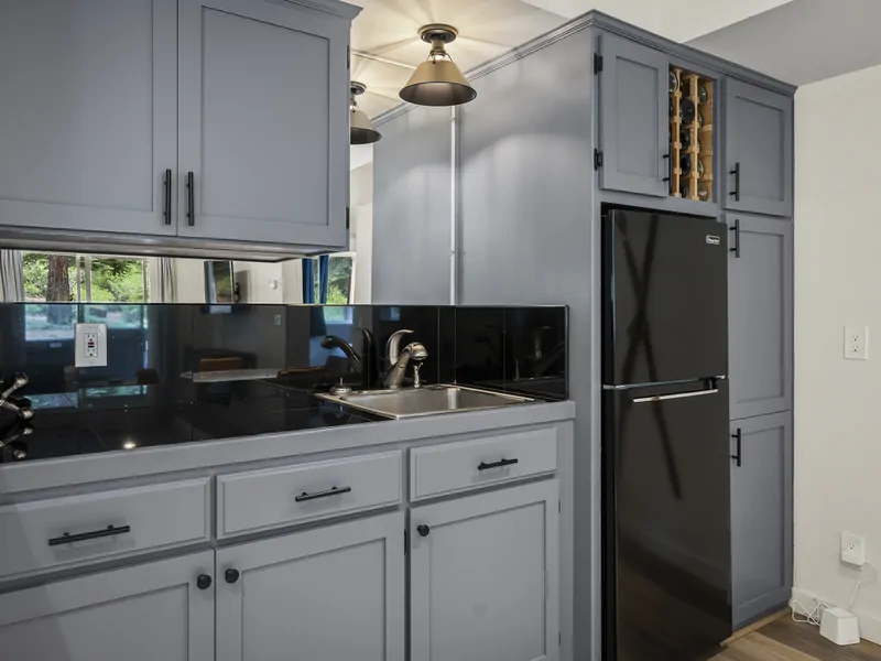 Downstairs Kitchen: Exquisite Alpine Chalet