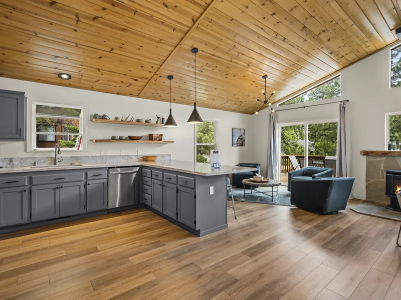 View From Kitchen: Exquisite Alpine Chalet