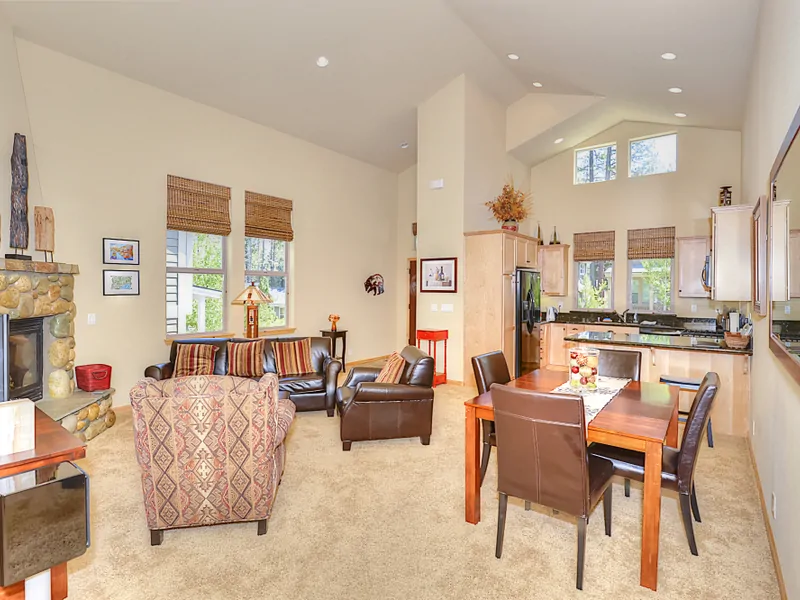 Family Room~ Dining Room~ and Kitchen:  Wintercreek Mountain Delight