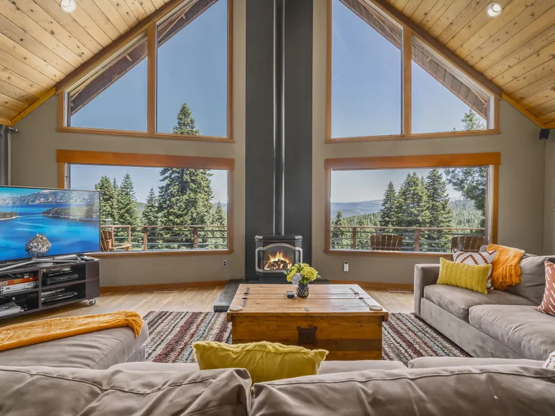 Living Room View: Falcon's Eye View Retreat