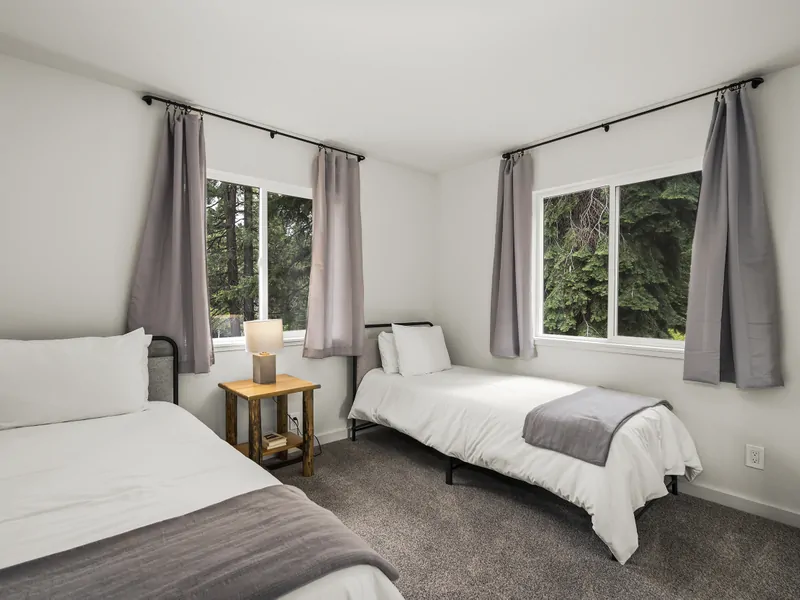 Main Level Twin Bedroom at Exquisite Alpine Chalet