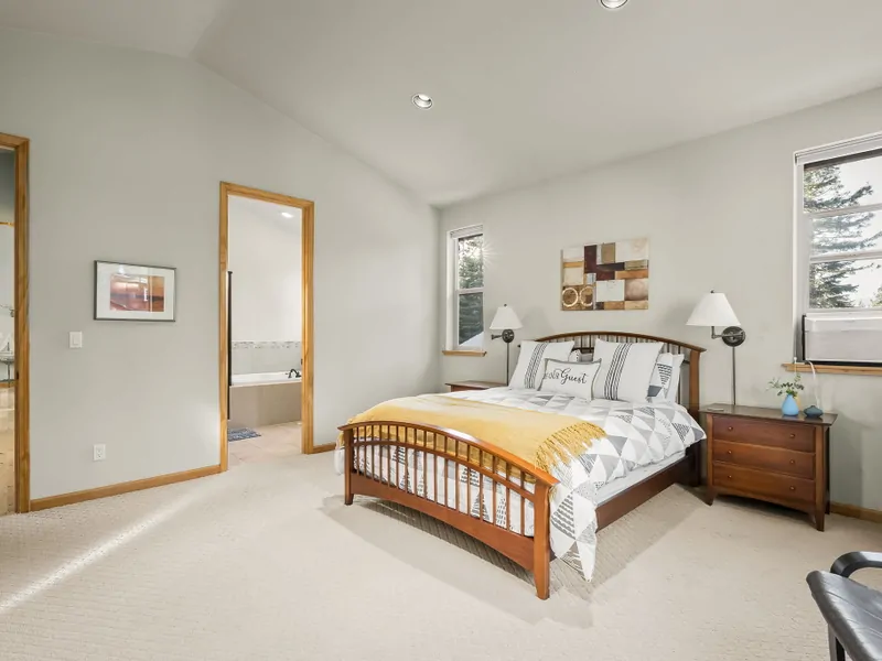 Primary Bedroom: North Lake Tahoe Vacation Lodge