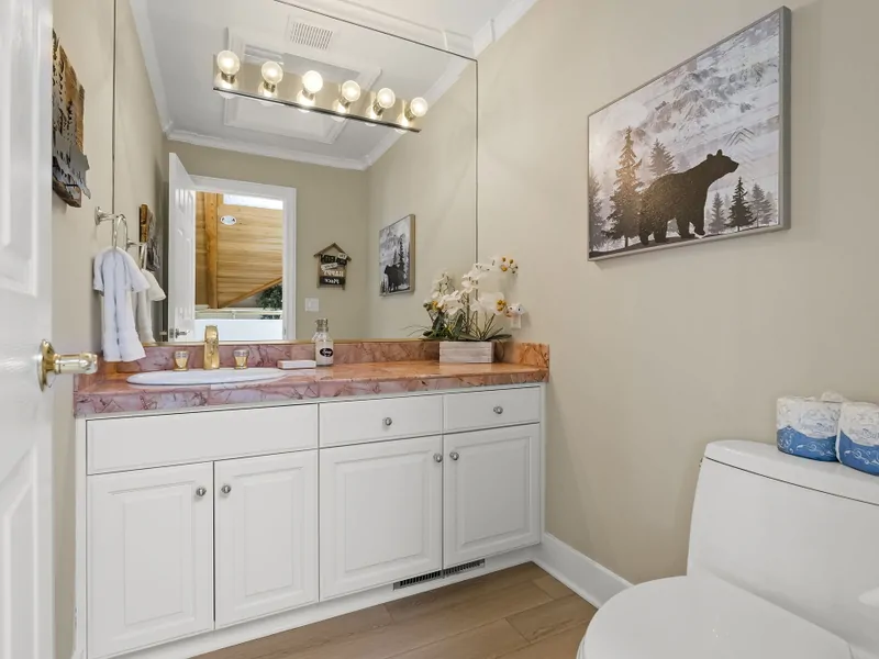 Half Bath Upstairs :Northstar Home Away From Home
