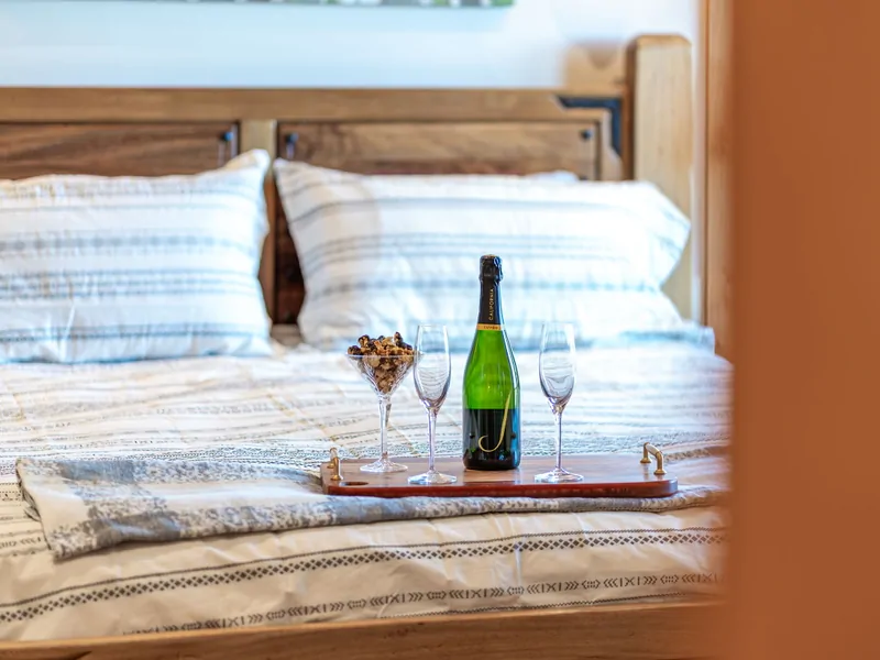 King Bed in the Primary Suite - Moonridge Lodge