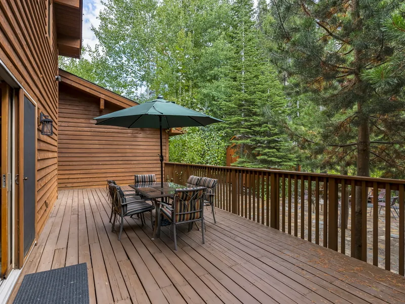 Back Deck - Donner Lake Vacation Lodge