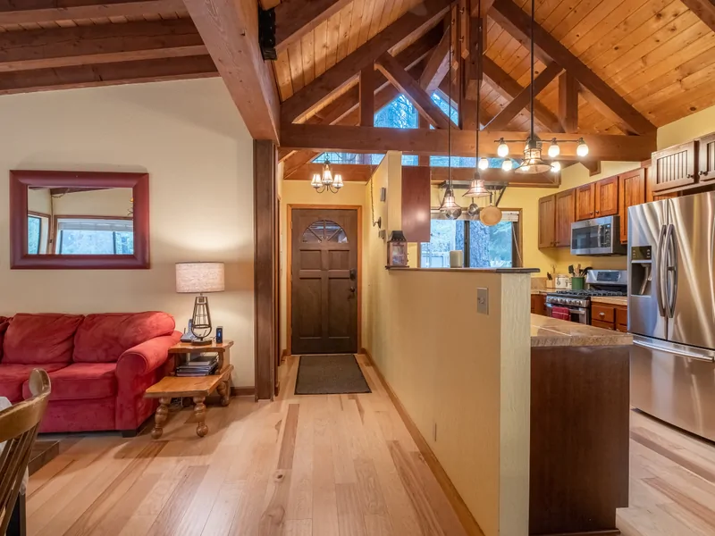 View as you Walk Down the Hallway of Lounge area and Kitchen: Tahoe Donner Vacation Lodge