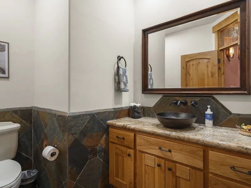 Half Bath on The Main Floor - Moonridge Lodge