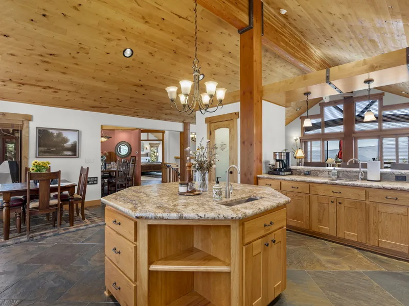 Another view of the Kitchen Island - Moonridge Lodge