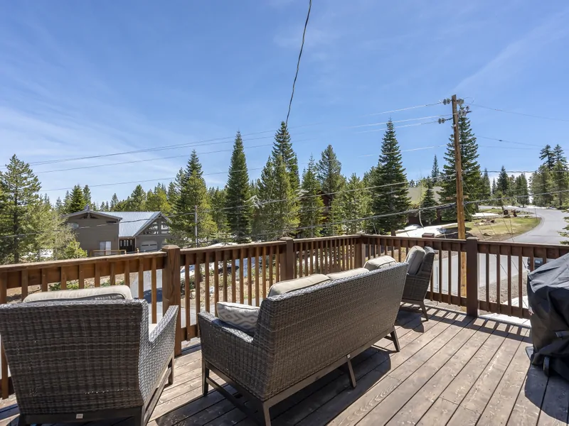 Front deck:  Mountain View Lodge
