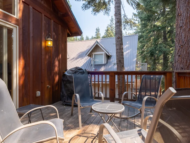 Back Patio Area: North Lake Tahoe Vacation Lodge