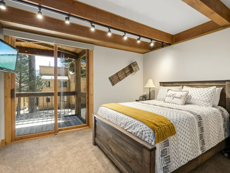 Queen Bedroom, First Floor at Gold Bend Getaway