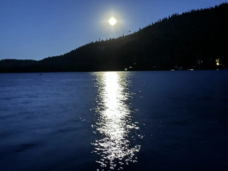 Moon Over Donner Lake