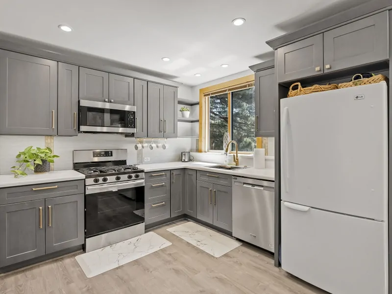 Kitchen at Blue Alpine Loft at Northstar