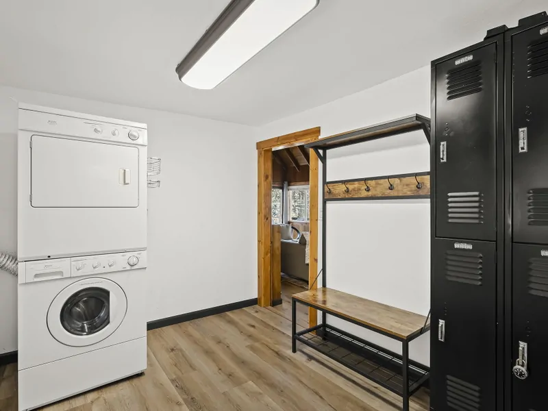 Laundry Room:  Treehouse Tahoe Cabin with Private Hot Tub