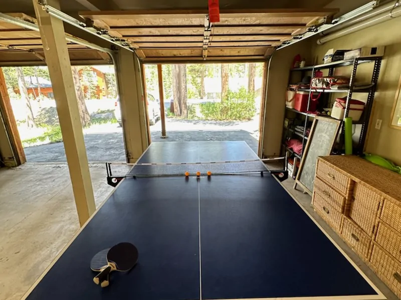 Ping Pong Table at Tahoe Donner Creek Side Retreat with Hot Tub