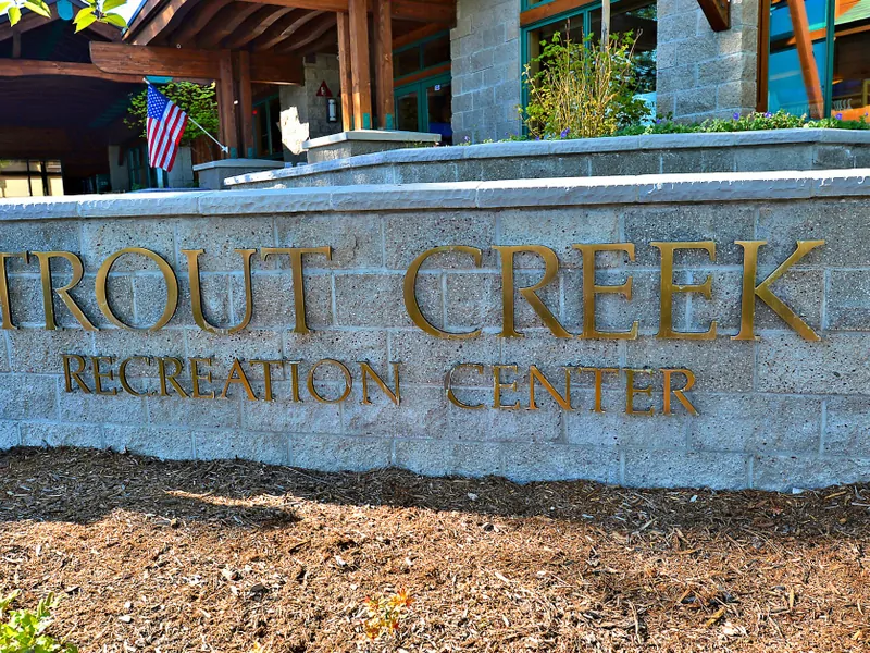 Marquee for the Trout Creek Rec Center: Wolfgang Vacation Cabin