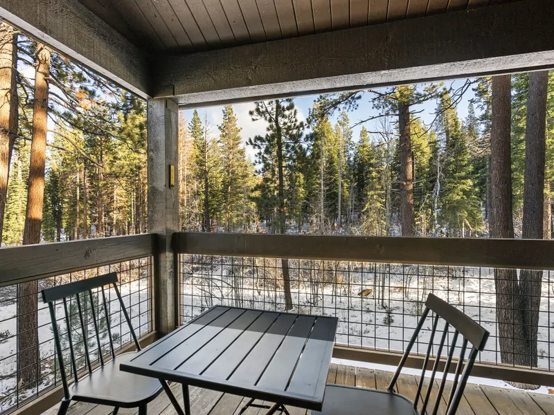 Upstairs Deck at Creekside Getaway at Northstar