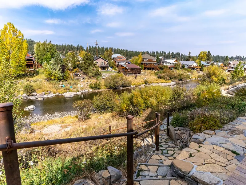 Walkway From Property to Truckee River: Holy Cow Downtown Riverfront