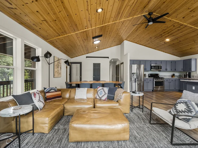 Living Room: Exquisite Alpine Chalet