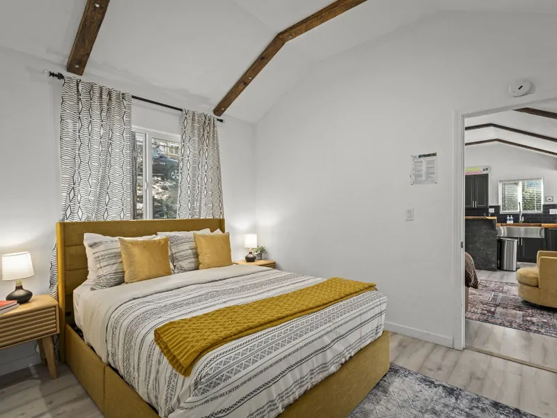 Queen Bedroom Tahoe Blue Haus