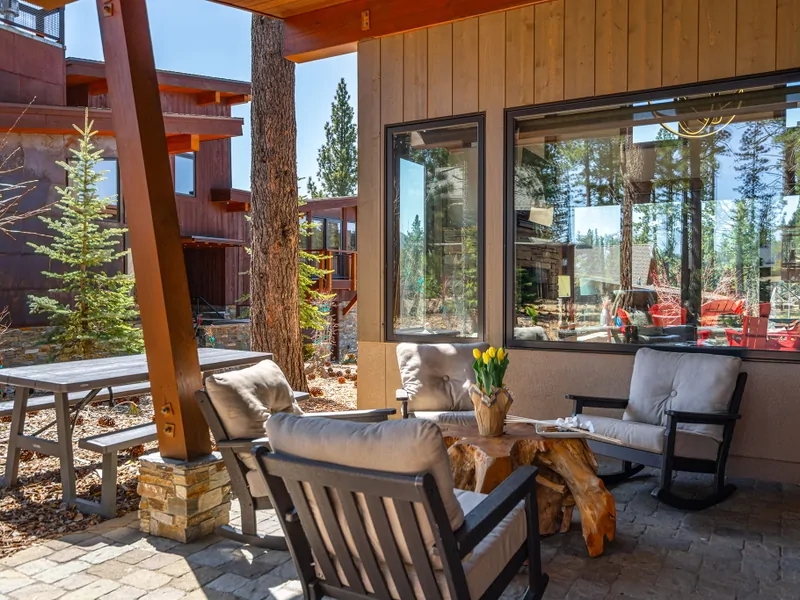 Back Porch Sitting Area Stellar's Nest