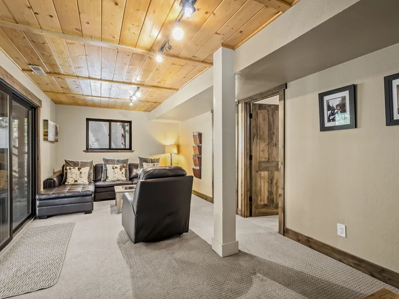 Lower Floor: Casual /Family Living Room:  Mountainscape Oasis