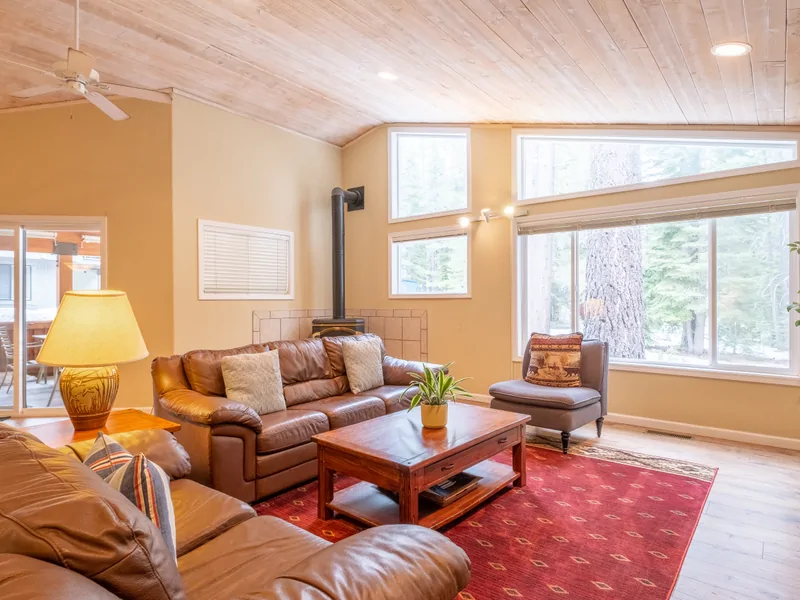Living Room: Three Pines Family Cabin