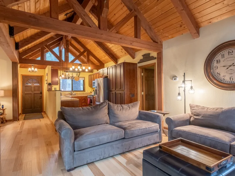 Looking Towards Kitchen from Family Room: Tahoe Donner Vacation Lodge