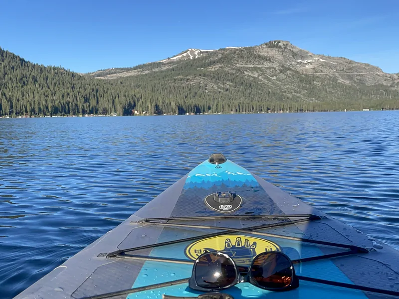 Paddleboarding at Donner Lake
