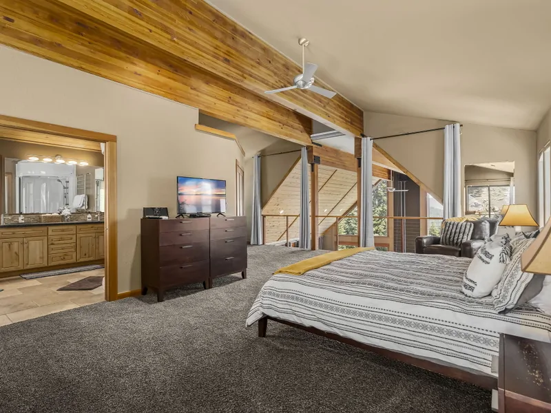 Loft Primary Bedroom: Falcon's Eye View Retreat