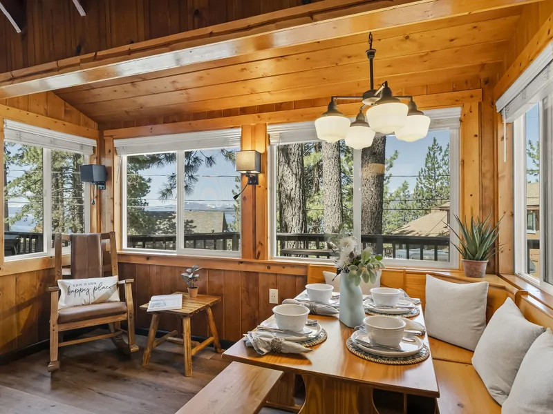 Kitchen Area: Treehouse Tahoe Cabin with Private Hot Tub