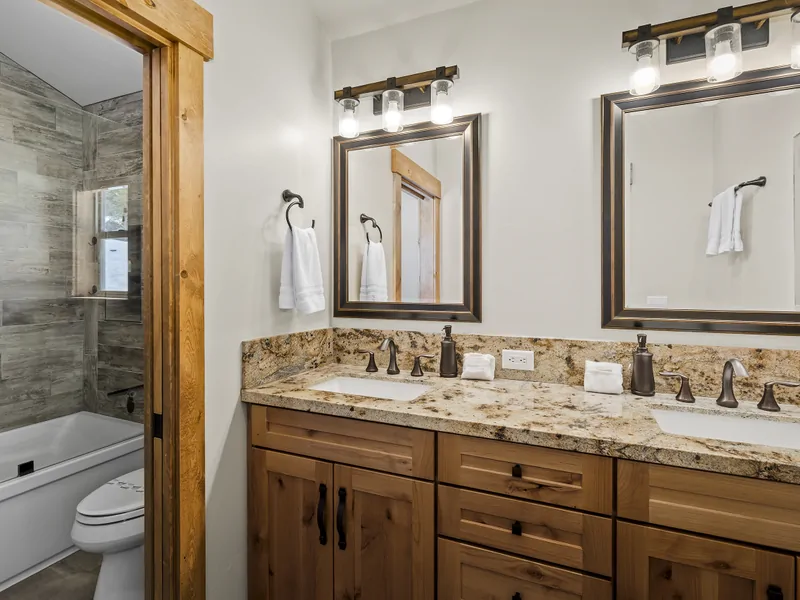 Downstairs Primary Bathroom with Walk-in Shower