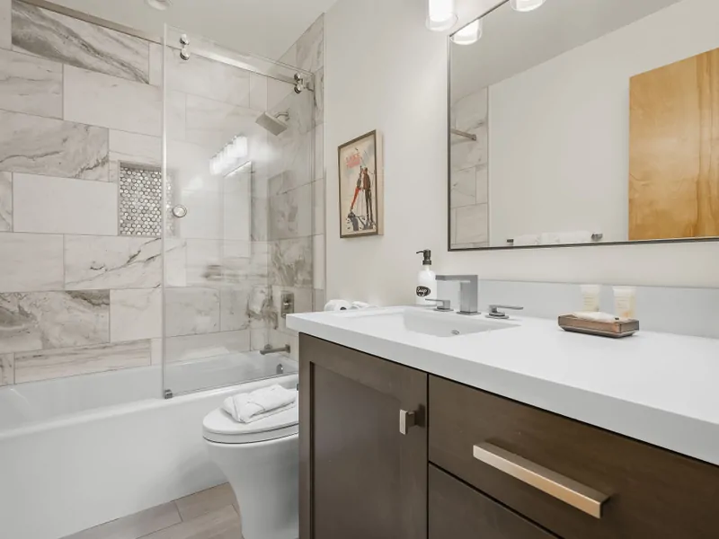 Lower Shared Bath, Shower Tub